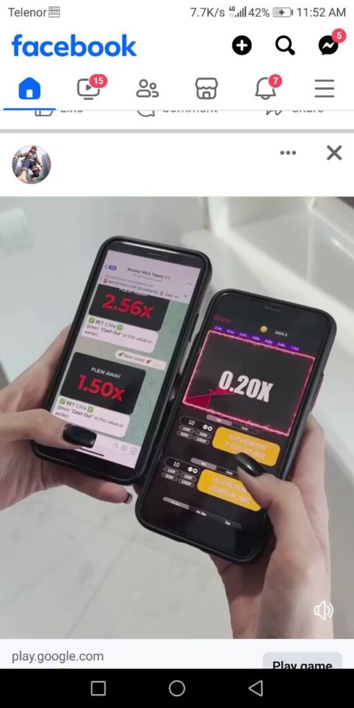 Warning about aviator hack scams